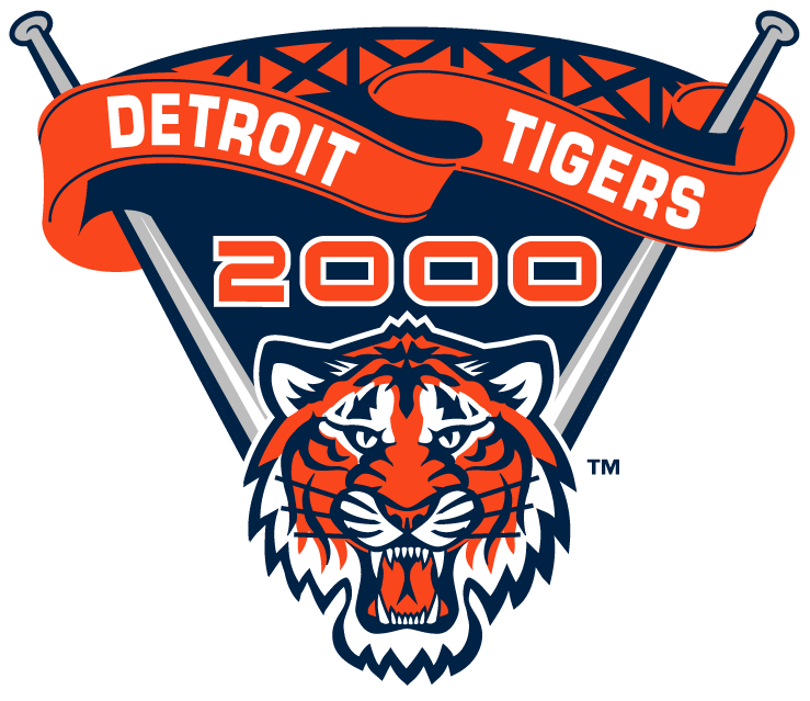 Detroit Tigers 2000 Stadium Logo fabric transfer